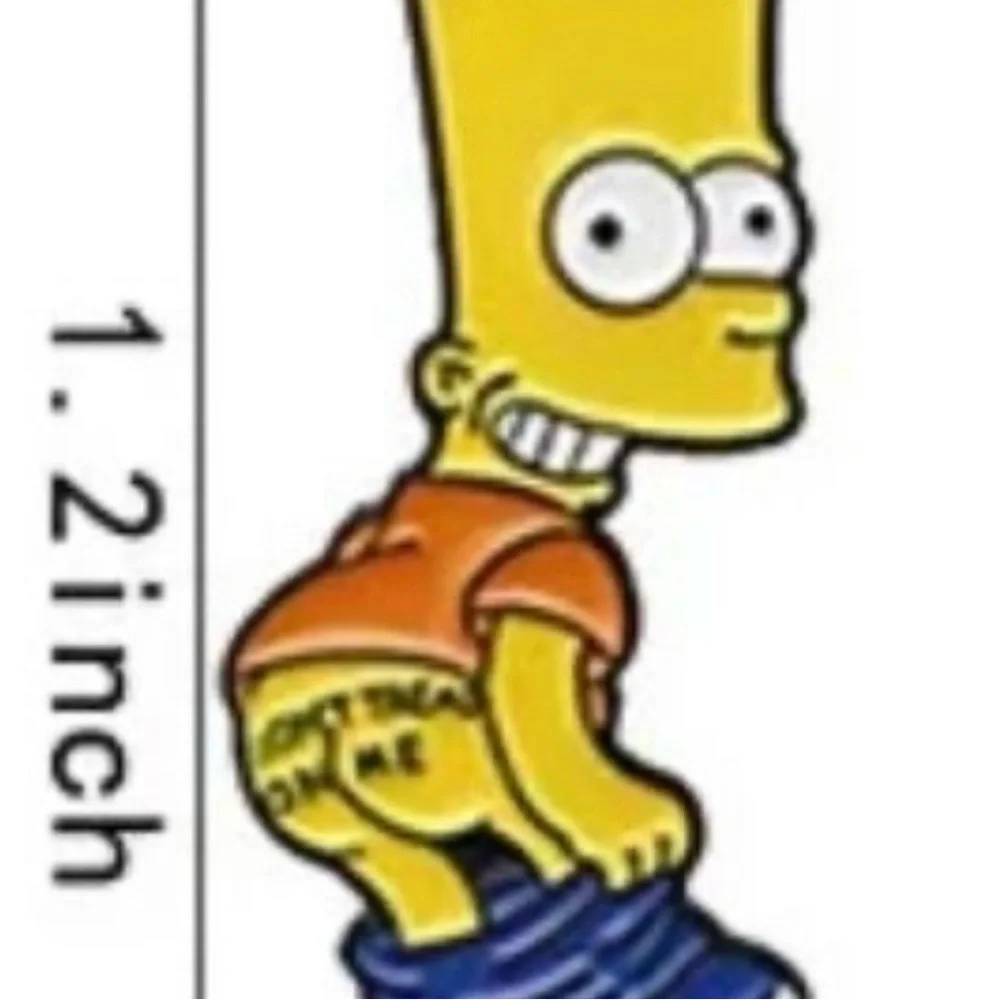 Brand New Bart Simpson “Don’t Tread on Me” Enamel Pin